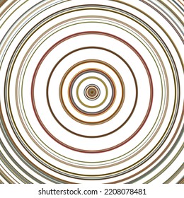 Colorful, contcentric circles with random colored elements creating target board like geometric pattern
