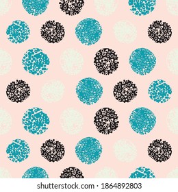 Colorful contemporary seamless pattern with abstract shapes. Modern collage illustration in vector