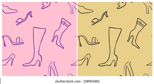Colorful contrast eps 10 vector sketch of a beautiful fashionable woman with aquamarine shawl