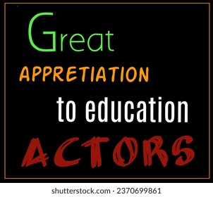 Colorful cool sticker wallpaper design award for education warriors