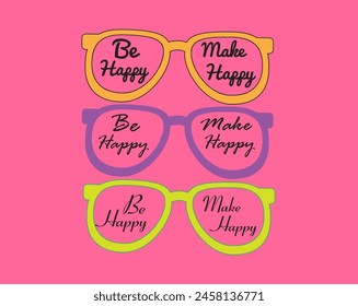 colorful cool sunglass vector image