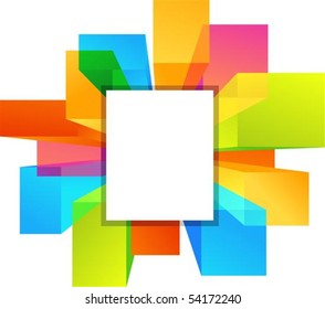 Colorful copyspace rectangular shapes