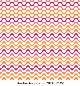 colorful coral zigzag pattern