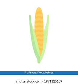 Colorful Corn icon vector design. Fruits and Vegetables symbol for your website design, logo, app, 