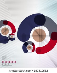 Colorful corporate abstract circles design templates for business, technology, presentation,layout template
