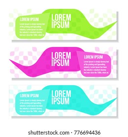 colorful corporate banner with elegant color and premium pattern