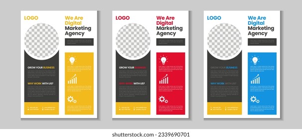 Colorful corporate and business flyer collection, corporate poster, flyer bundle, mega set brochure, annual report, proposal, leaflet, company profile, marketing poster and a4 layout with mockup