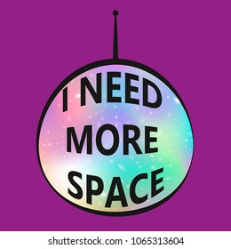 Colorful Cosmic Background with Light, Shining Stars. Vector Illustration for artwork, party flyers, posters, banners. Fantasy gradient backdrop with hologram.