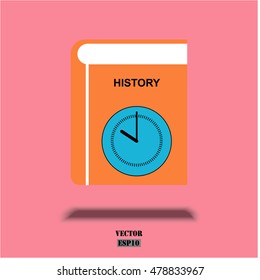 Colorful course book icon. Vector education concept design.