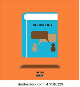 Colorful course book icon. Vector education concept design.