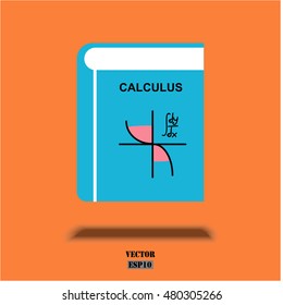 Colorful course book icon. Vector education concept design.