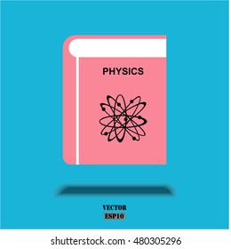 Colorful course book icon. Vector education concept design.