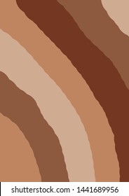 Colorful cover. Abstract composition. Colored design for card, flyer, book, info banner frame, title sheet. Modern design. Concept vector background. Stylized fashion pattern. Caramel palette.