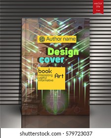 Colorful cover. Background for books.