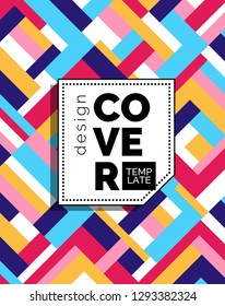 Colorful cover design. Abstract composition.
