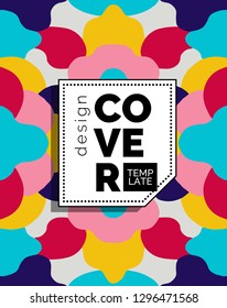 Colorful cover design. Abstract composition.