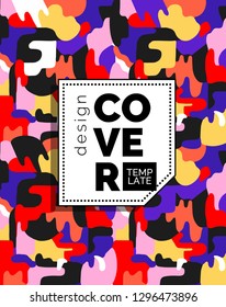 Colorful cover design. Abstract composition.