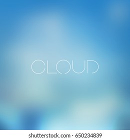 Colorful Cover Design Template with Abstract Blurred Background