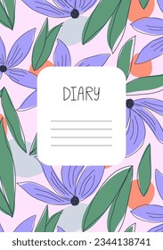 Colorful cover page templates for print products, stationery, notebooks, workbooks, diaries, brochures, planners. Vector illustrations, layout background composition