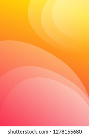 Colorful cover. Wavy shapes with gradient. Modern design. Eps10 vector