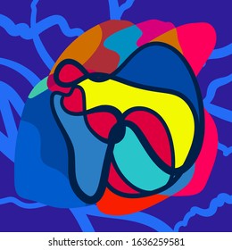 Colorful covers design. Colorful doodle patterns