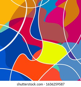 Colorful covers design. Colorful doodle patterns