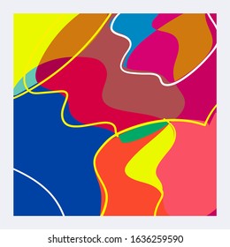 Colorful covers design. Colorful doodle patterns