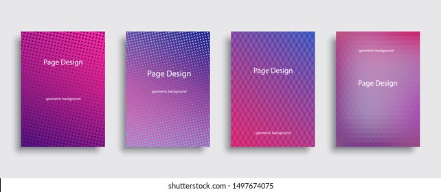 Colorful covers design. Geometric patterns. Vector illustration.