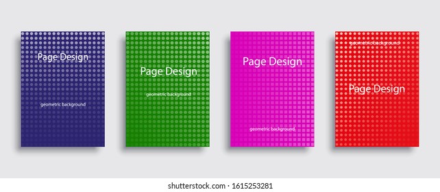 Colorful covers design. Geometric patterns. Vector illustration.