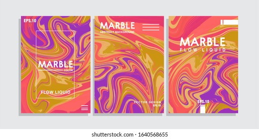 Colorful covers design set. Abstract shapes, holographic, fluid and liquid colors, trendy gradients. Futuristic vector posters, bundle background