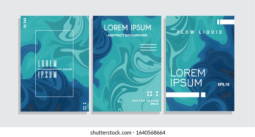 Colorful covers design set. Abstract shapes, holographic, fluid and liquid colors, trendy gradients. Futuristic vector posters, bundle background