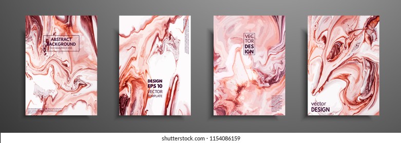 Colorful covers design set with textures. Closeup of the painting. Abstract bright hand painted background, fluid acrylic painting on canvas. Fragment of artwork. Modern art.