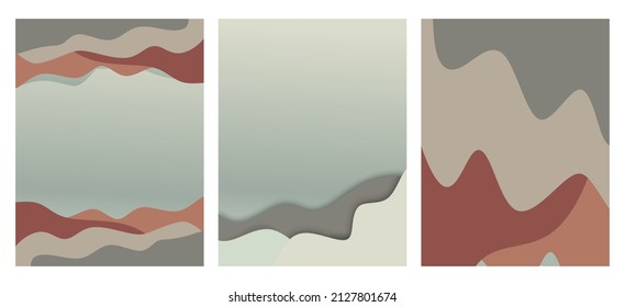 cubiertas de colores. Formas onduladas con gradiente. Diseño moderno. patrón de ejército. para afiche, invitación, volante, pancarta