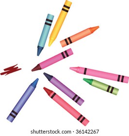 colorful crayons 1