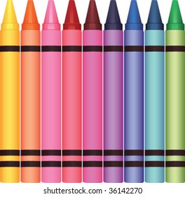 colorful crayons 2