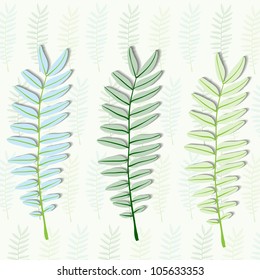 Colorful creative abstract business modern 3d vector background with leaf pattern