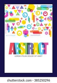 Colorful creative Abstract design decorated Flyer, Banner or Pamphlet for your Business.