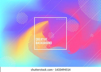 Colorful creative background. Modern page design. Vector template, eps10