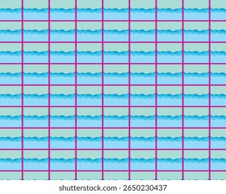COLORIDO E CRIATIVO BELA CAIXA QUADRADA FORMA COBERTURA, PAPEL DE EMBALAGEM E DE EMBALAGEM, TAPETE, AZULEJOS, FUNDO SEM COSTURA PADRÃO VETOR NOVO DESIGN