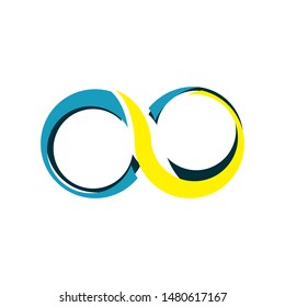 colorful creative concept of infinity logo design vector illustrations