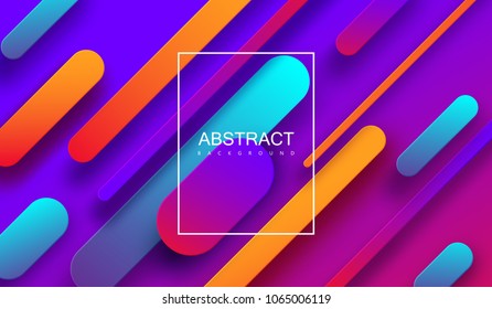 Colorful creative cover design. Vector geometric illustration with gradient linear shapes. Modern background for business presentation. Trendy banner template