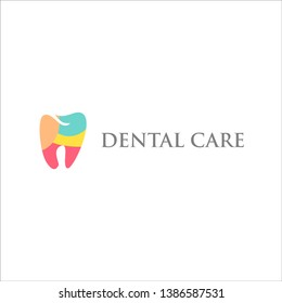 COLORFUL CREATIVE DENTAL CARE LOGO