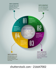 colorful creative design modern template for business internet website ,computer graphic , text box. button, Cycle. 