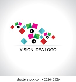 colorful creative eye vision concept