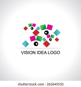 colorful creative eye vision concept