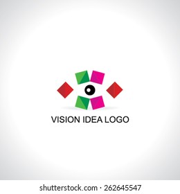 colorful creative eye vision concept