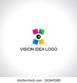 colorful creative eye vision concept