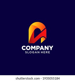 Colorful creative letter A logo Vector. Gradadation style. Modern Logo. Usable to your business or company
