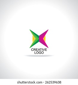 colorful creative logo concept 