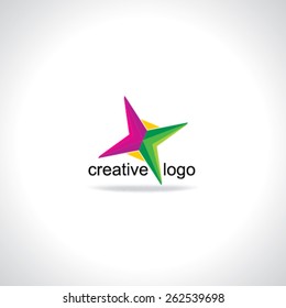 colorful creative logo concept 